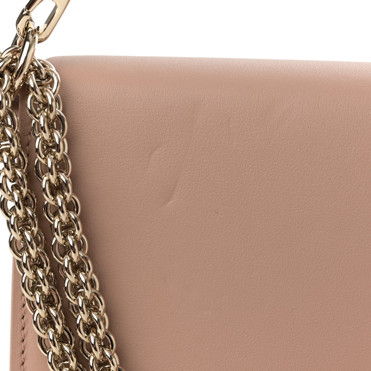 Valentino Garavani Calfskin Enamel Vlogo Loco Shoulder Bag Rose Cannelle 11 of 11