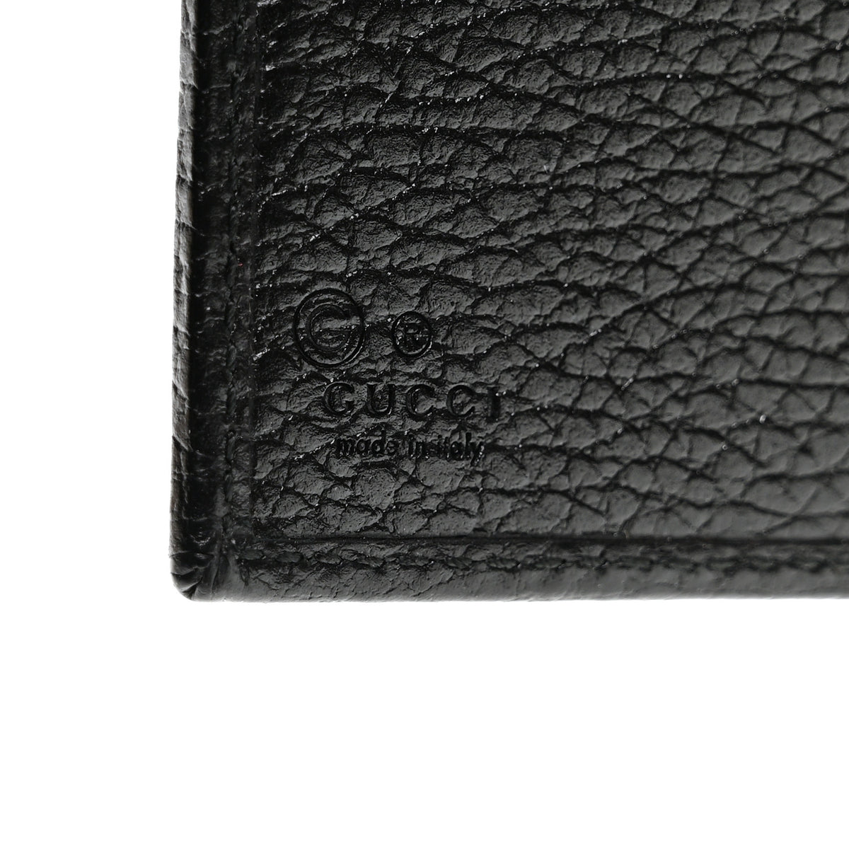 Dollar Calfskin Interlocking G French Wallet Black