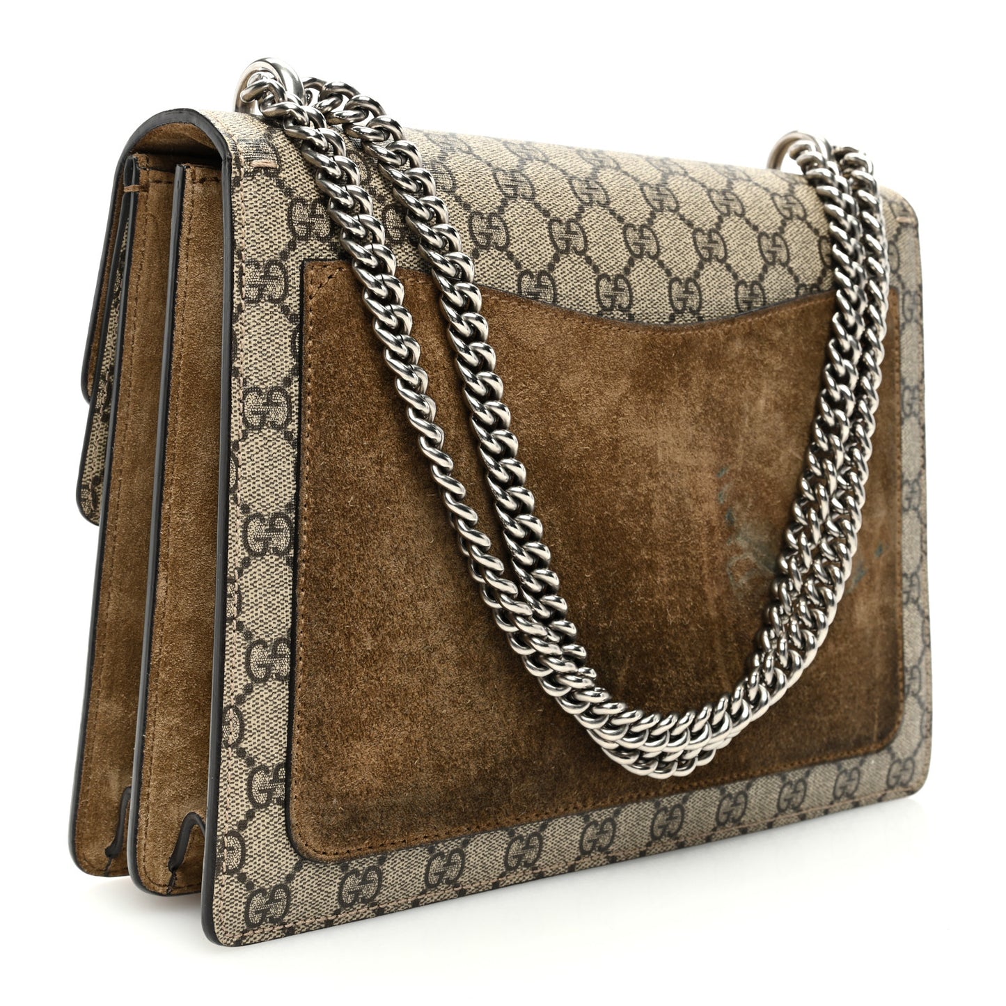 GG Supreme Monogram Medium Dionysus Shoulder Bag Taupe