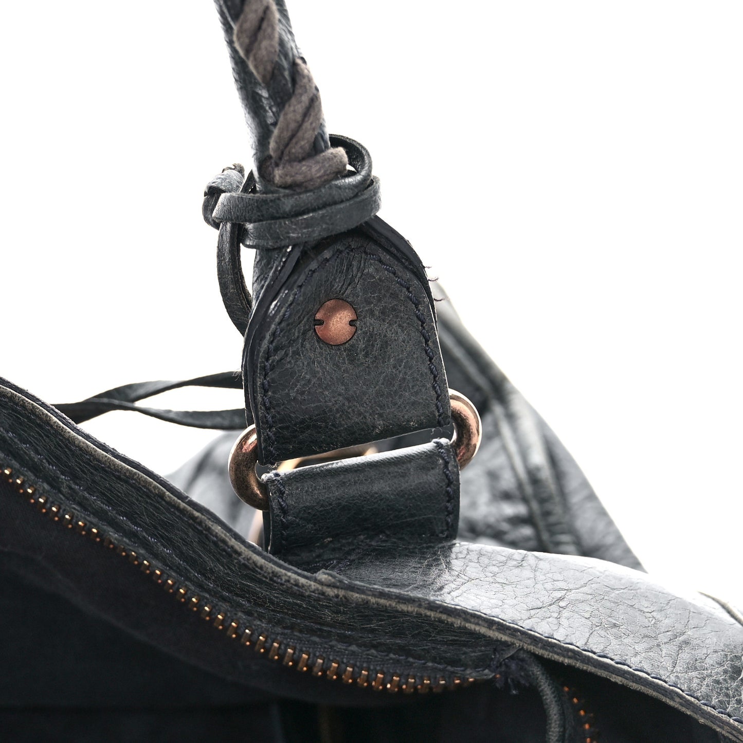 Agneau Giant 21 Rose Gold Hardware City Anthracite