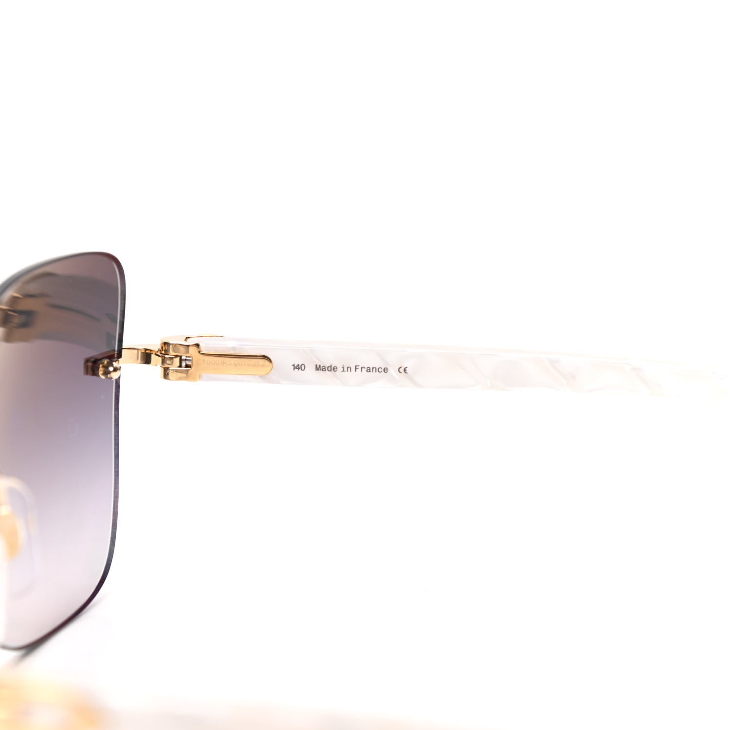 Cartier Mother of Pearl Sunglasses CT001RS Gold White 12 of 16
