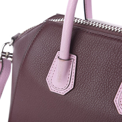 Givenchy Sugar Goatskin Mini Tri-Color Antigona Burgundy Pink White 9 of 10