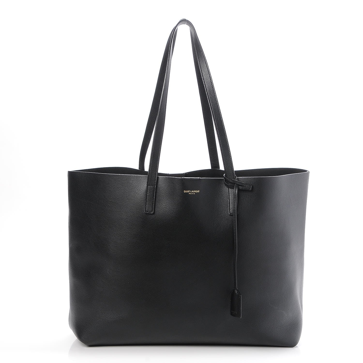 Saint Laurent Calfskin Large Shopping Tote Black 1 of 8