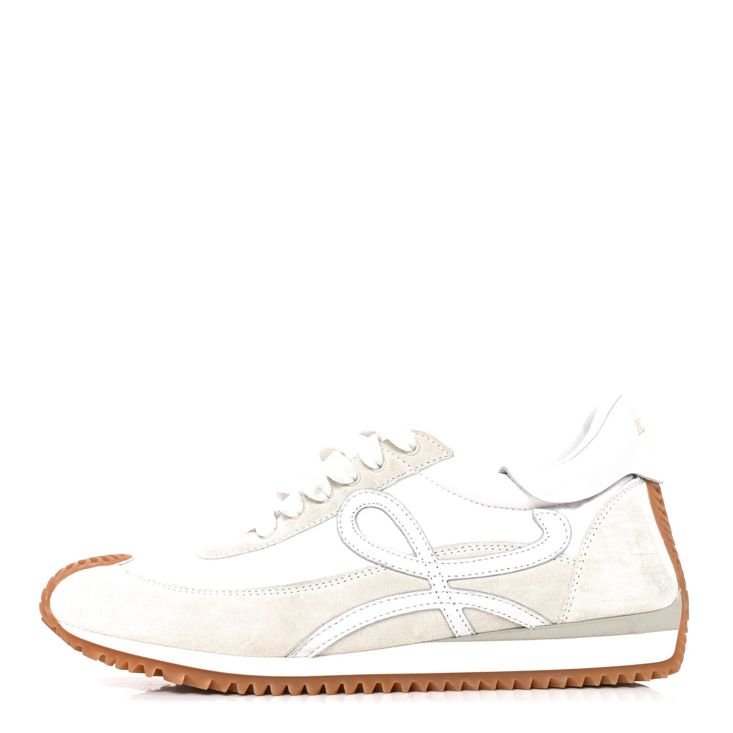 Nylon Suede Flow Retro Runner Sneakers 40  White