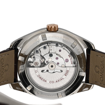 Omega Stainless Steel 18K Red Gold Alligator 41.5mm Seamaster Aqua Terra 150M Automatic Watch Grey 231.23.39.21.06.001 8 of 9