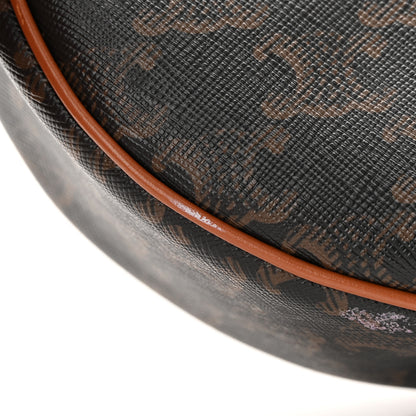 Celine Triomphe Canvas Calfskin Ava Shoulder Bag Tan 15 of 18