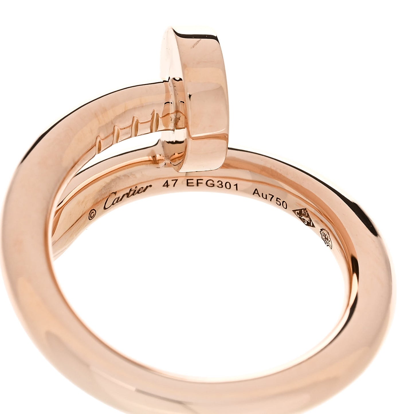 18K Pink Gold Juste Un Clou Ring 47 4