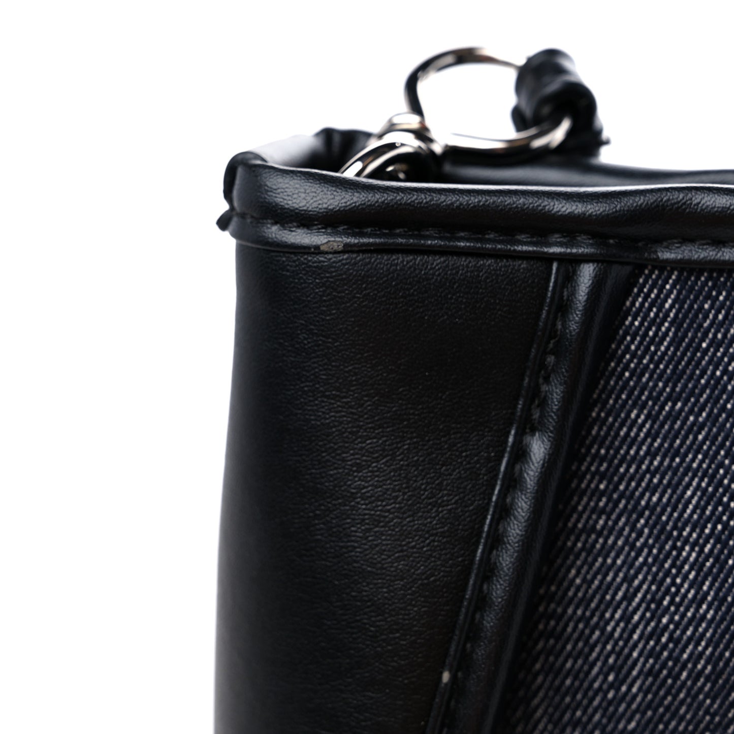 Eco Alter Denim Perforated Logo Mini Crossbody