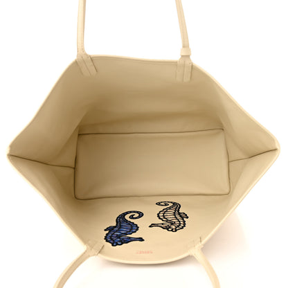 Goyard Goyardine Embroidered Seahorse Reversible Anjou PM Sand 9 of 17