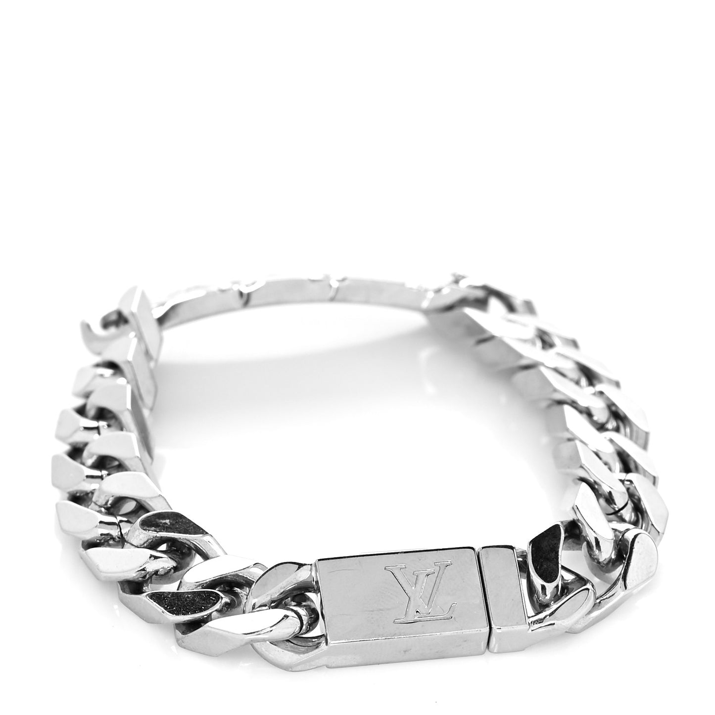 Monogram Chain Bracelet Silver
