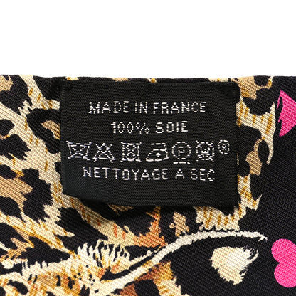 Hermes Silk Jungle Love Love Twilly Black Vert Rose Vif 3 of 4