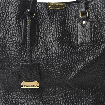 Burberry Signature Grain Medium Woodbury Tote Black 9 of 9