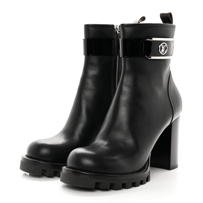 Louis Vuitton Calfskin Star Trail Ankle Boots 41 Black 3 of 14