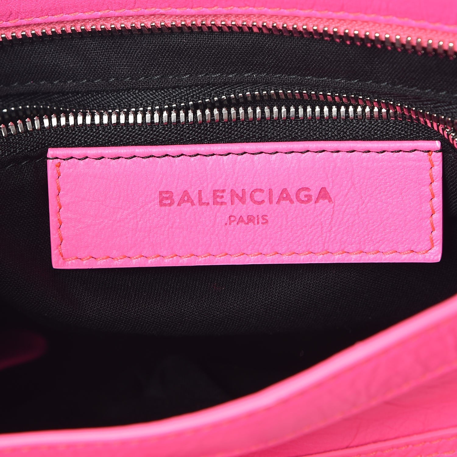 Balenciaga Agneau Classic Silver Hardware S City Rose Fluo 6 of 8