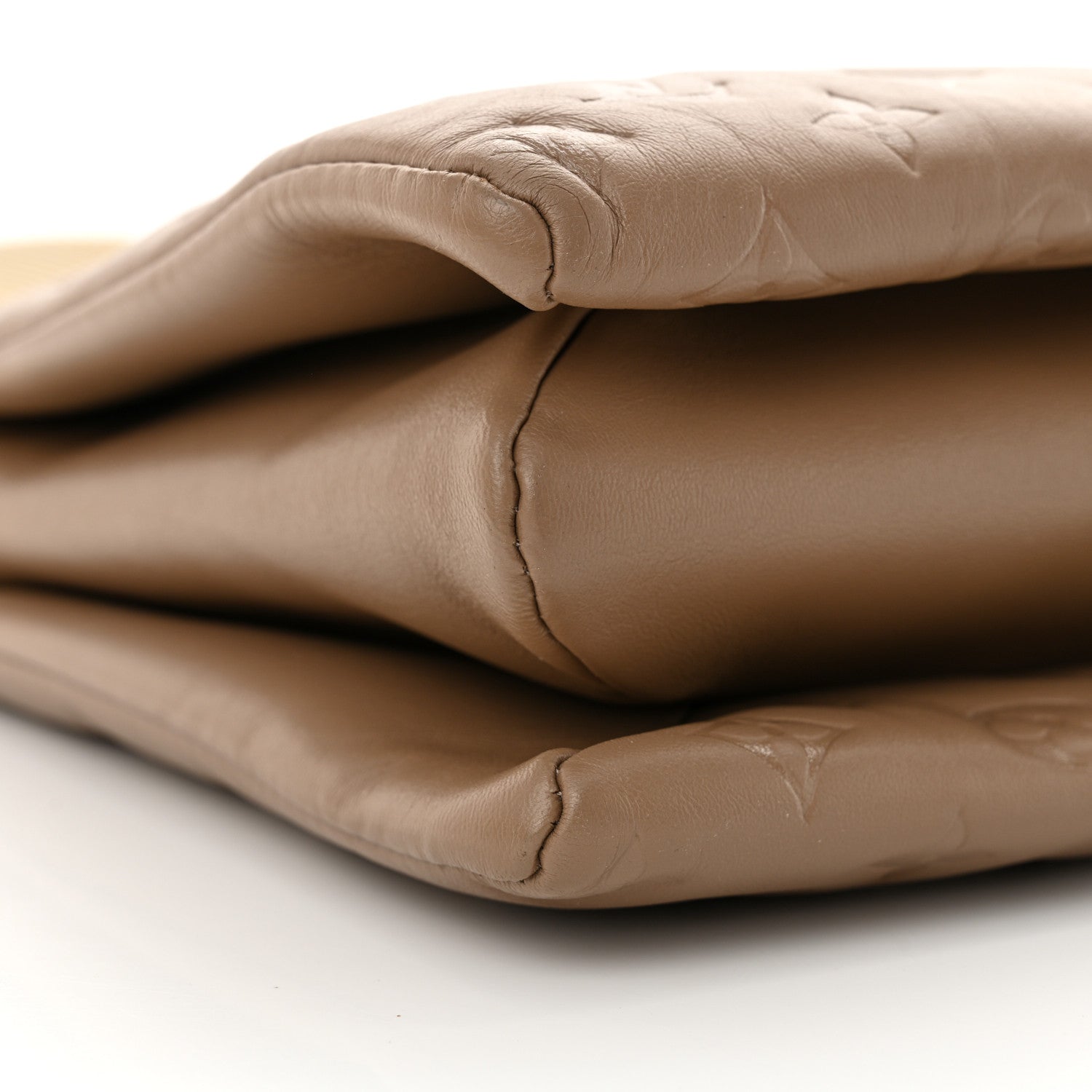 Louis Vuitton Lambskin Embossed Monogram Coussin MM Taupe 9 of 11