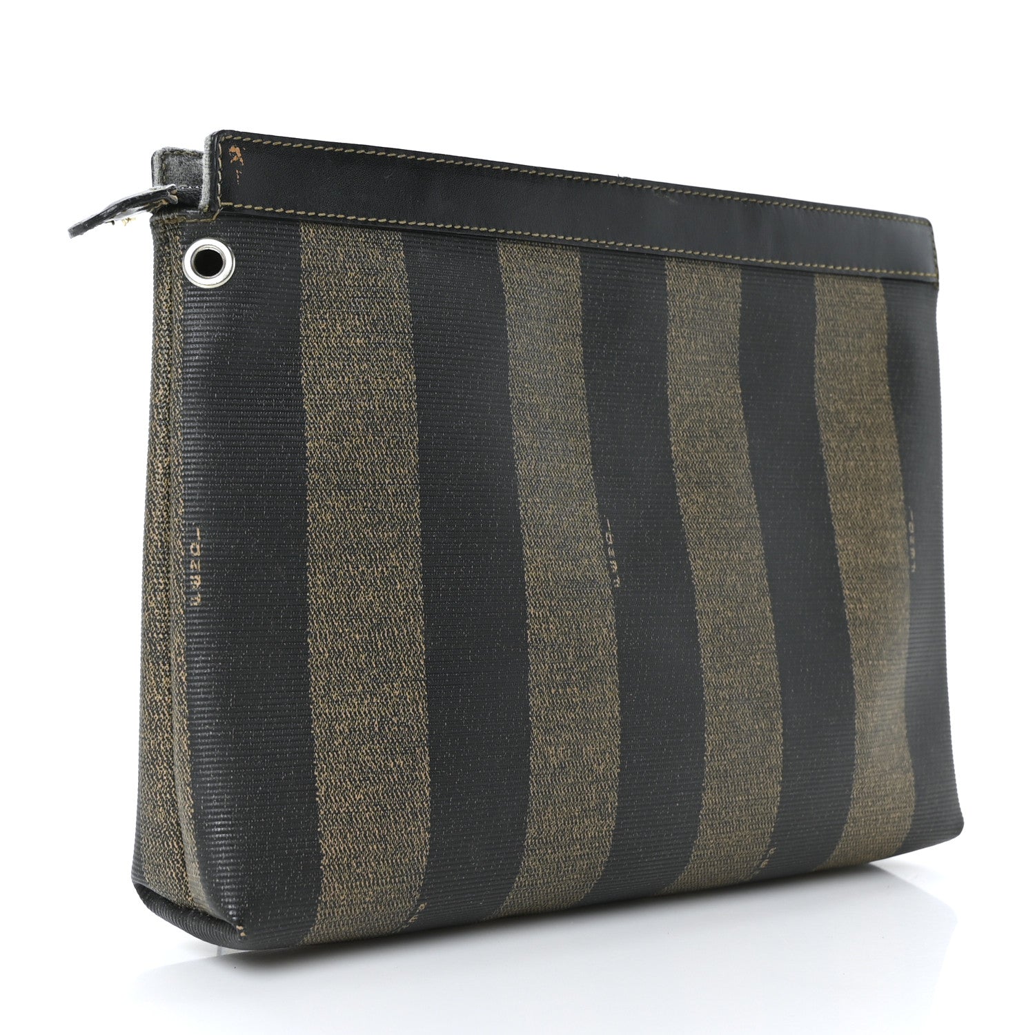 Fendi Pequin Spalmati Cosmetic Bag Tobacco 3 of 9