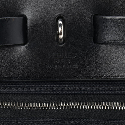 Hermes Military Toile Vache Hunter Herbag Zip PM 31 Black 7 of 11