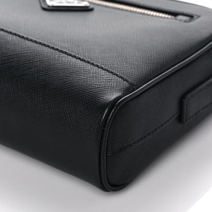 Prada Saffiano Zip Crossbody Bag Black 8 of 9