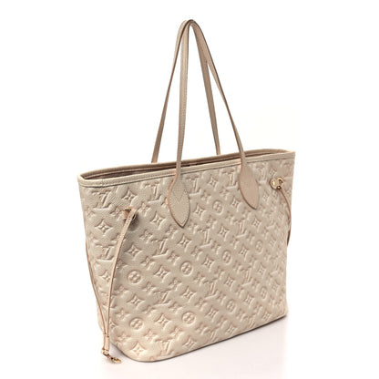 Louis Vuitton Empreinte Monogram Summer Stardust Neverfull MM Beige Clair 3 of 10
