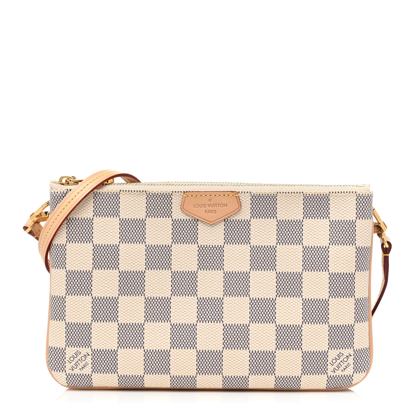 Damier Azur Double Zip Pochette