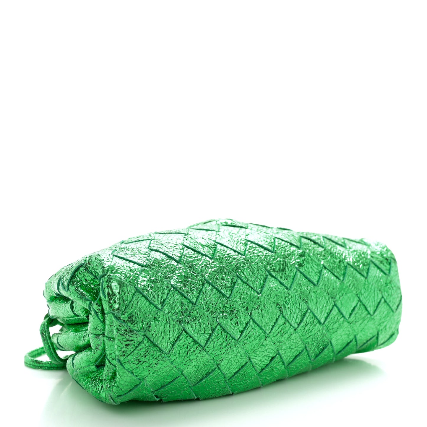 Metallic Nappa Intrecciato The Mini Pouch Parakeet