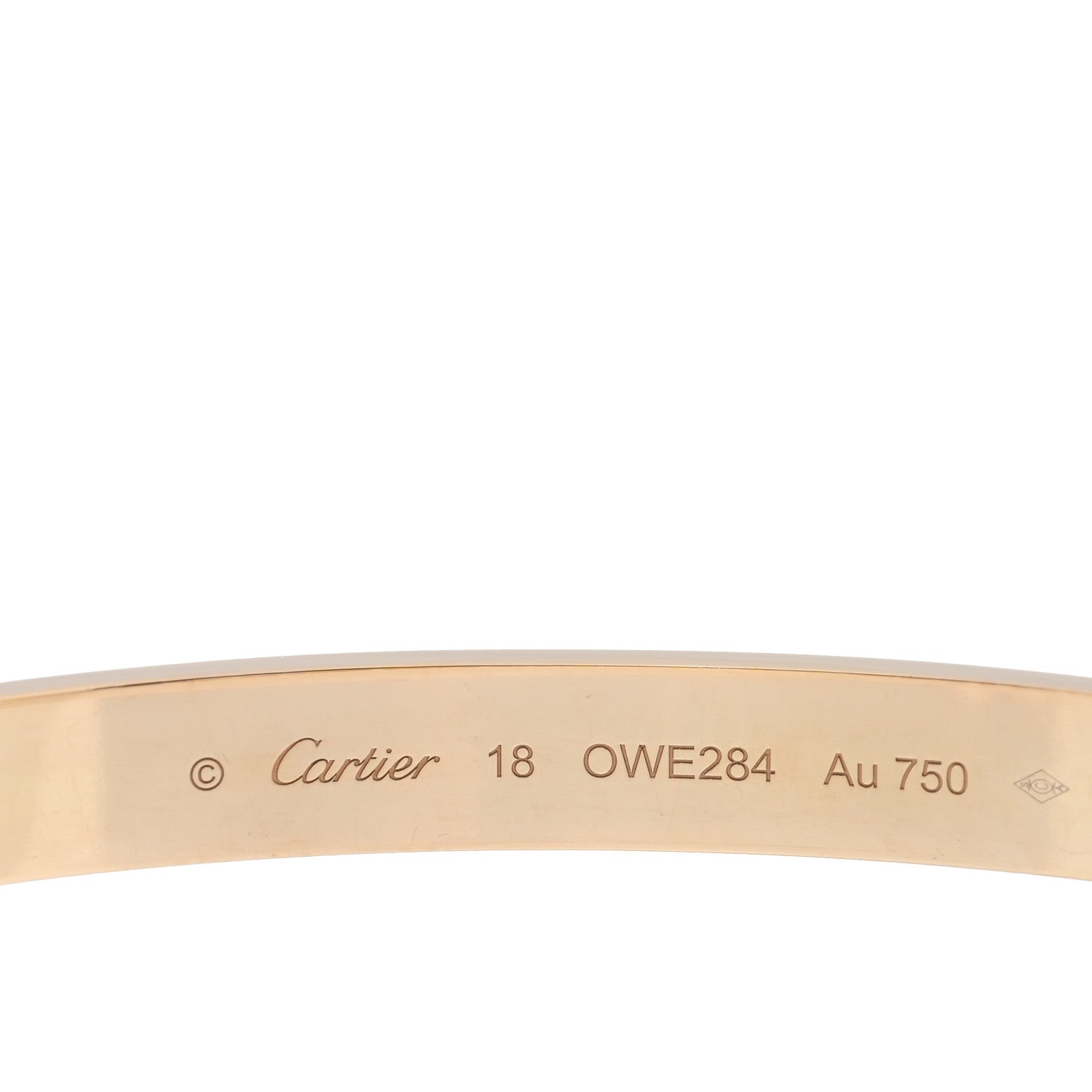 Cartier 18K Yellow Gold LOVE Bracelet 18 3 of 5