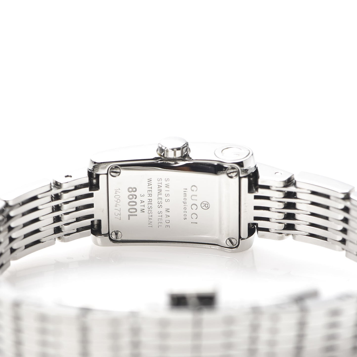 Stainless Steel Pink Mother of Pearl 15mm 8600L Quartz Watch