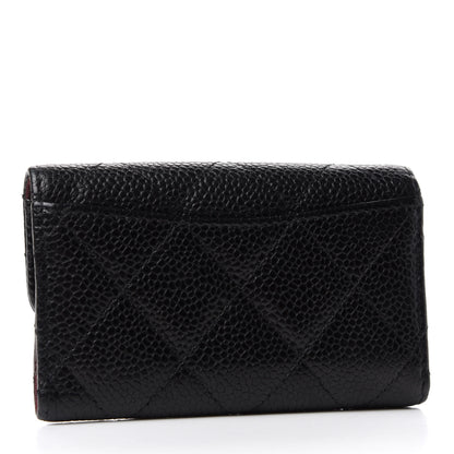Chanel Caviar Quilted 6 Key Holder Black 3 of 9