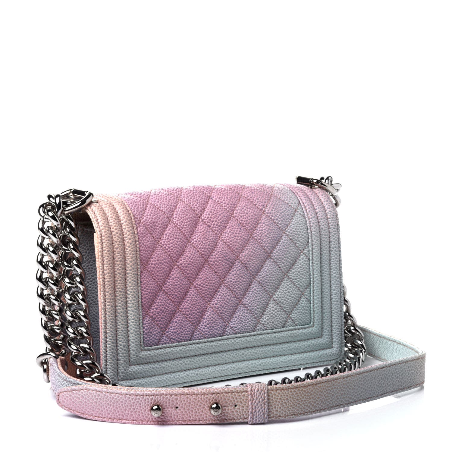 Chanel Caviar Quilted Small Cuba Rainbow Boy Flap Multicolor 2 of 4