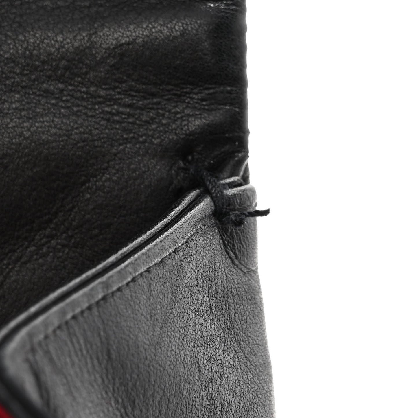 Calfskin Quilted Large Cambon Flap Black