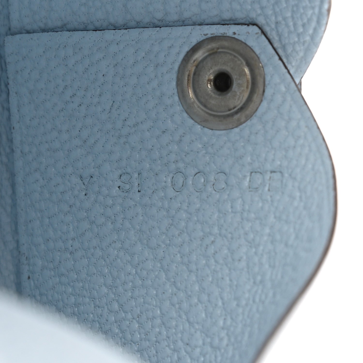 Hermes Chevre Mysore Calvi Card Case Bleu Brume 7 of 8