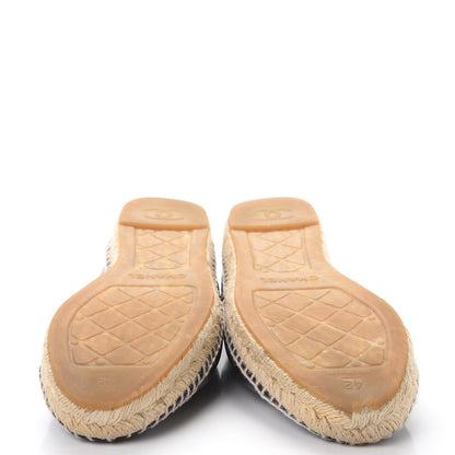 Chanel Lambskin CC Espadrilles 42 Black 7 of 16