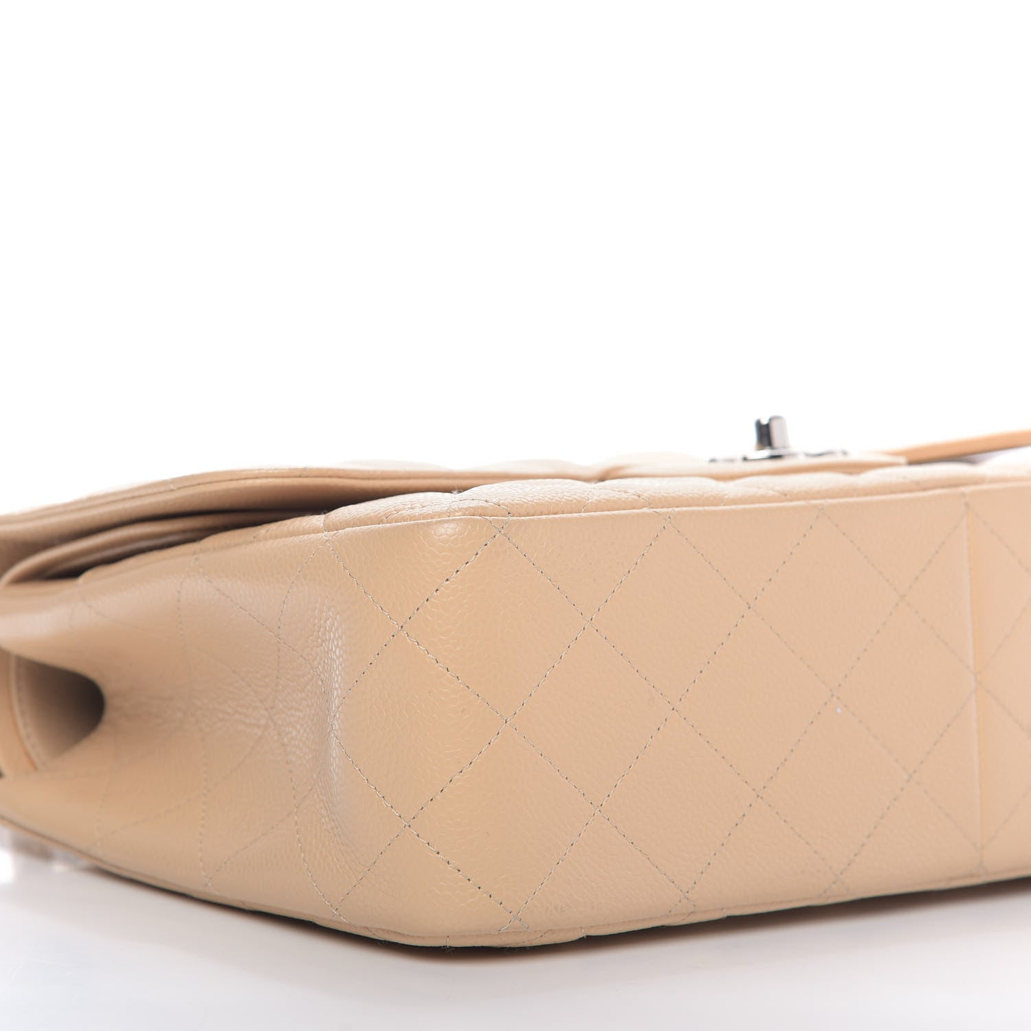 Chanel Caviar Quilted Jumbo Double Flap Beige Clair 7 of 12