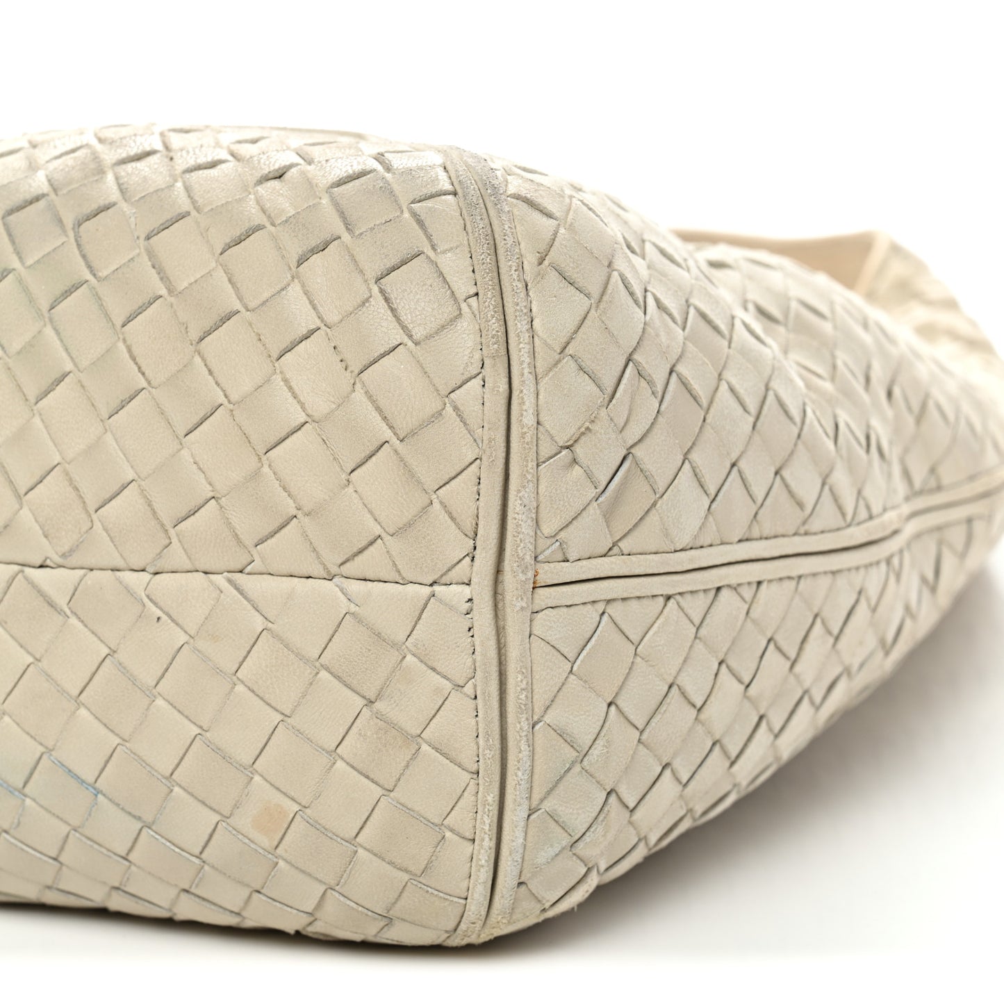 Nappa Intrecciato Ball Hobo White
