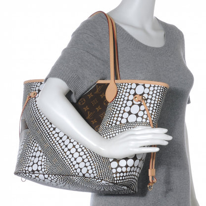 Louis Vuitton Monogram Kusama Waves Neverfull MM White 2 of 7