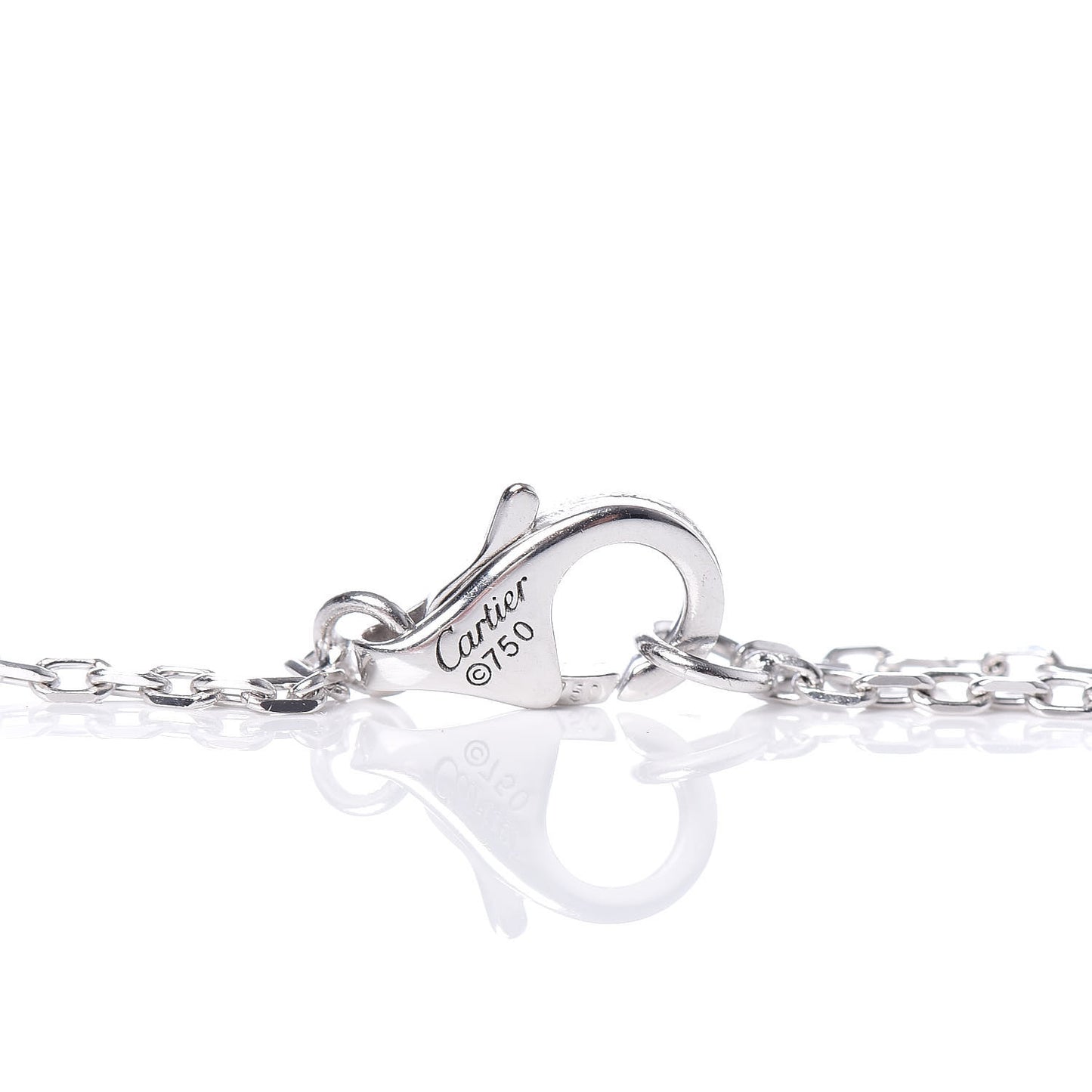 18K White Gold Diamond LM D'Amour Pendant Necklace