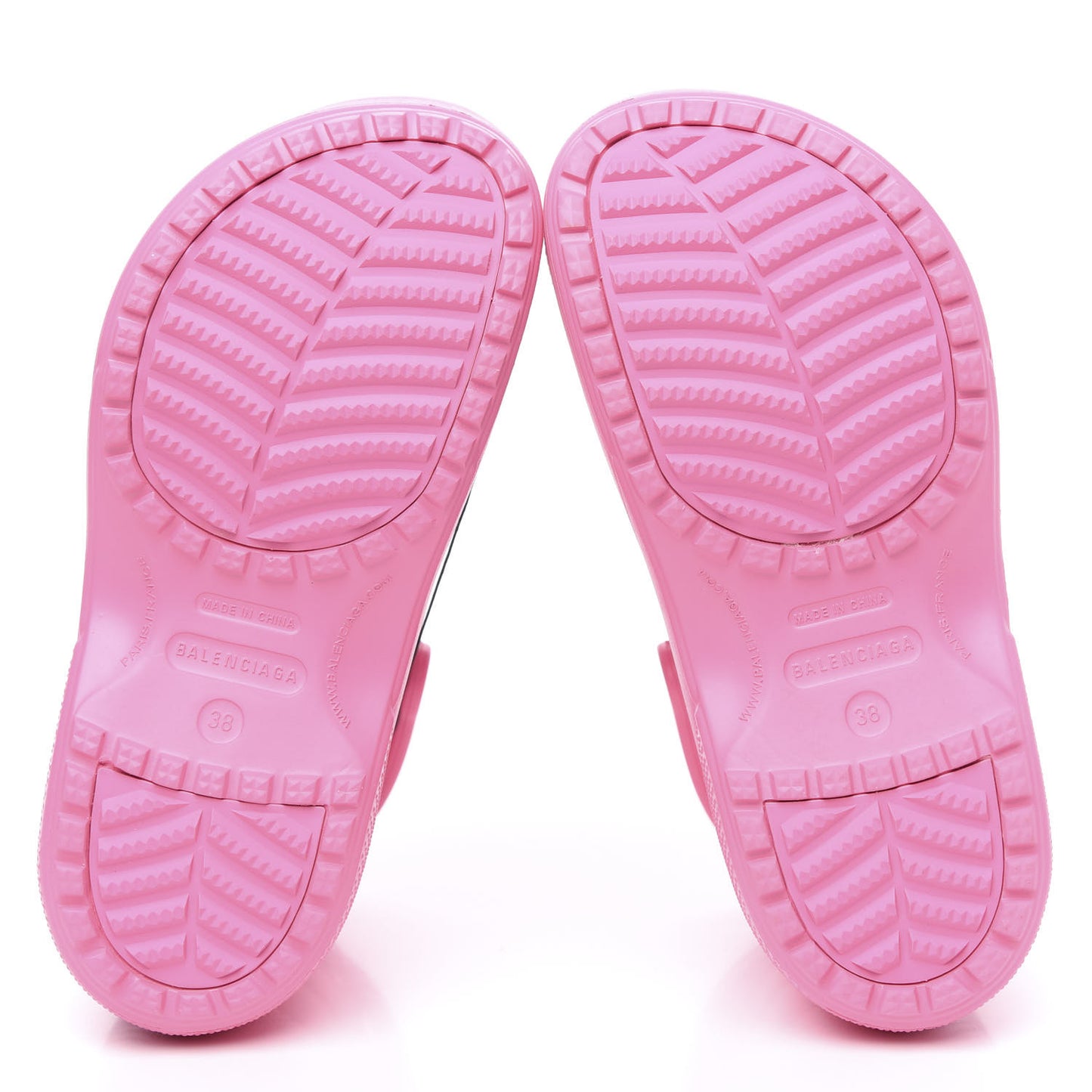 X CROCS Rubber Textured Womens Platform Sandals 38 Rose Bonbon