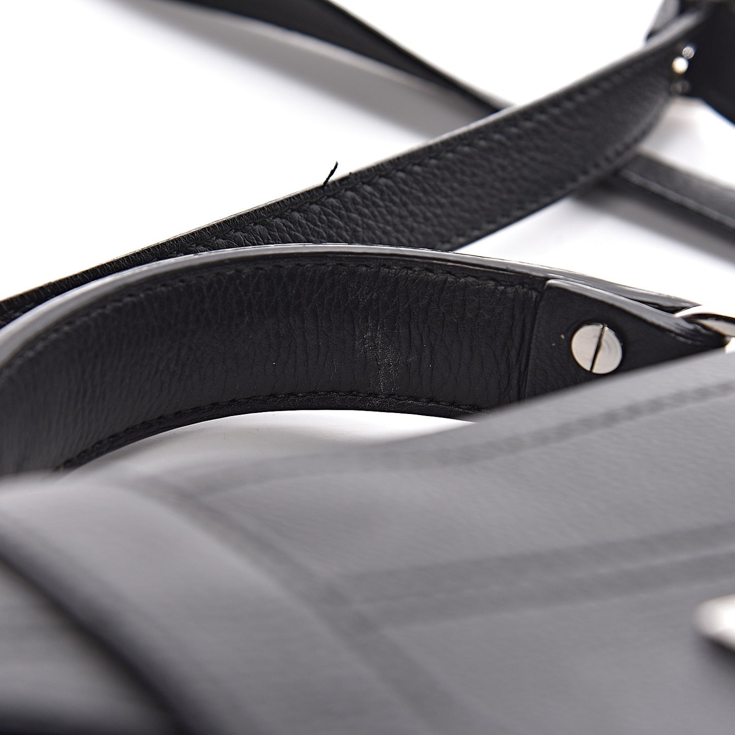 Grained Calfskin Tiny PS1 Satchel Black