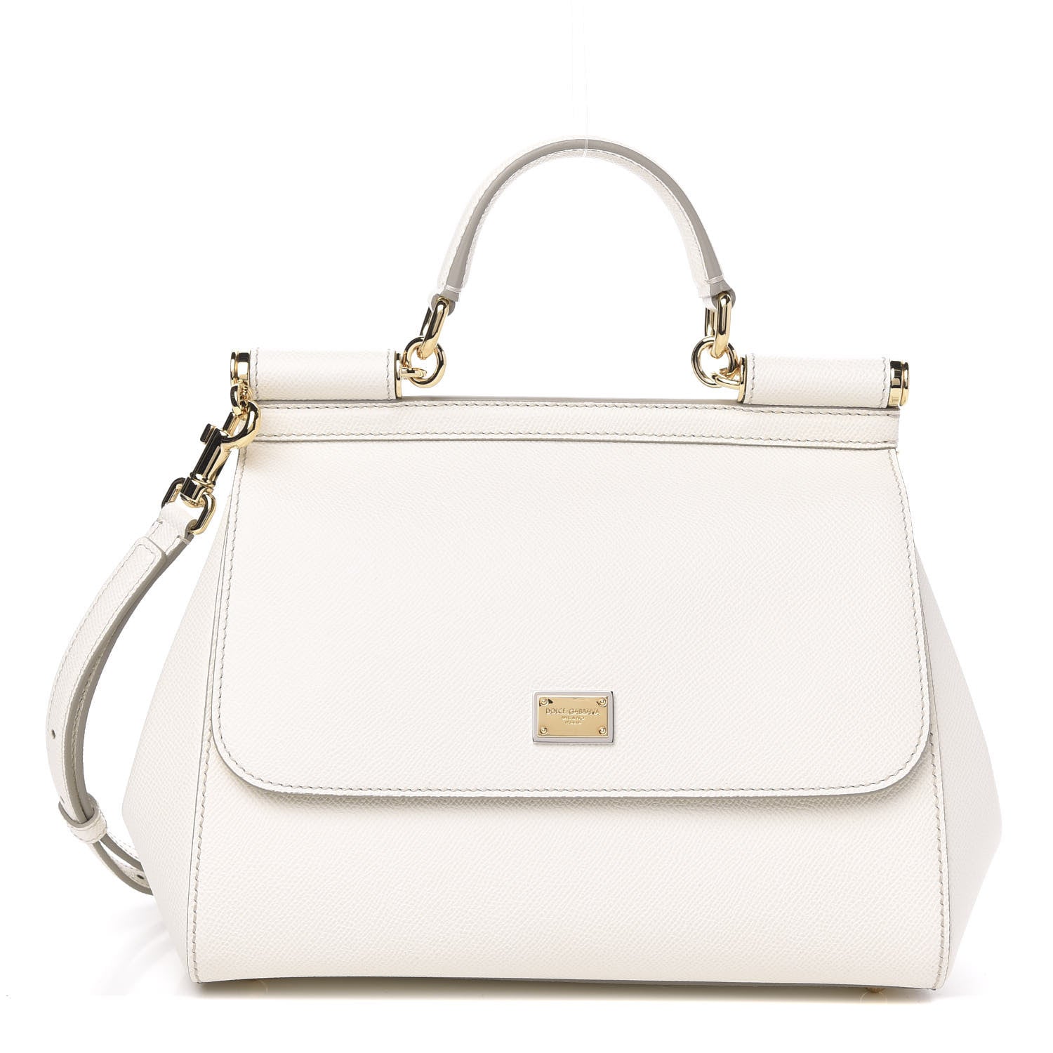 Dolce & Gabbana Dauphine Medium Miss Sicily Satchel White 1 of 6