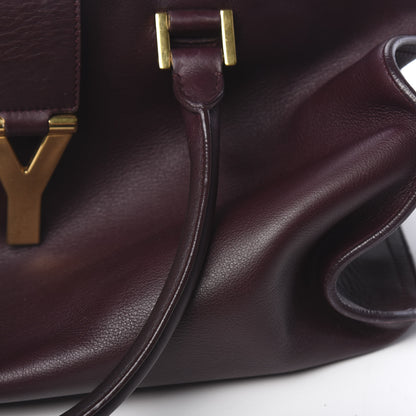 Saint Laurent Calfskin Medium Classic Y Cabas Bordeaux 8 of 12