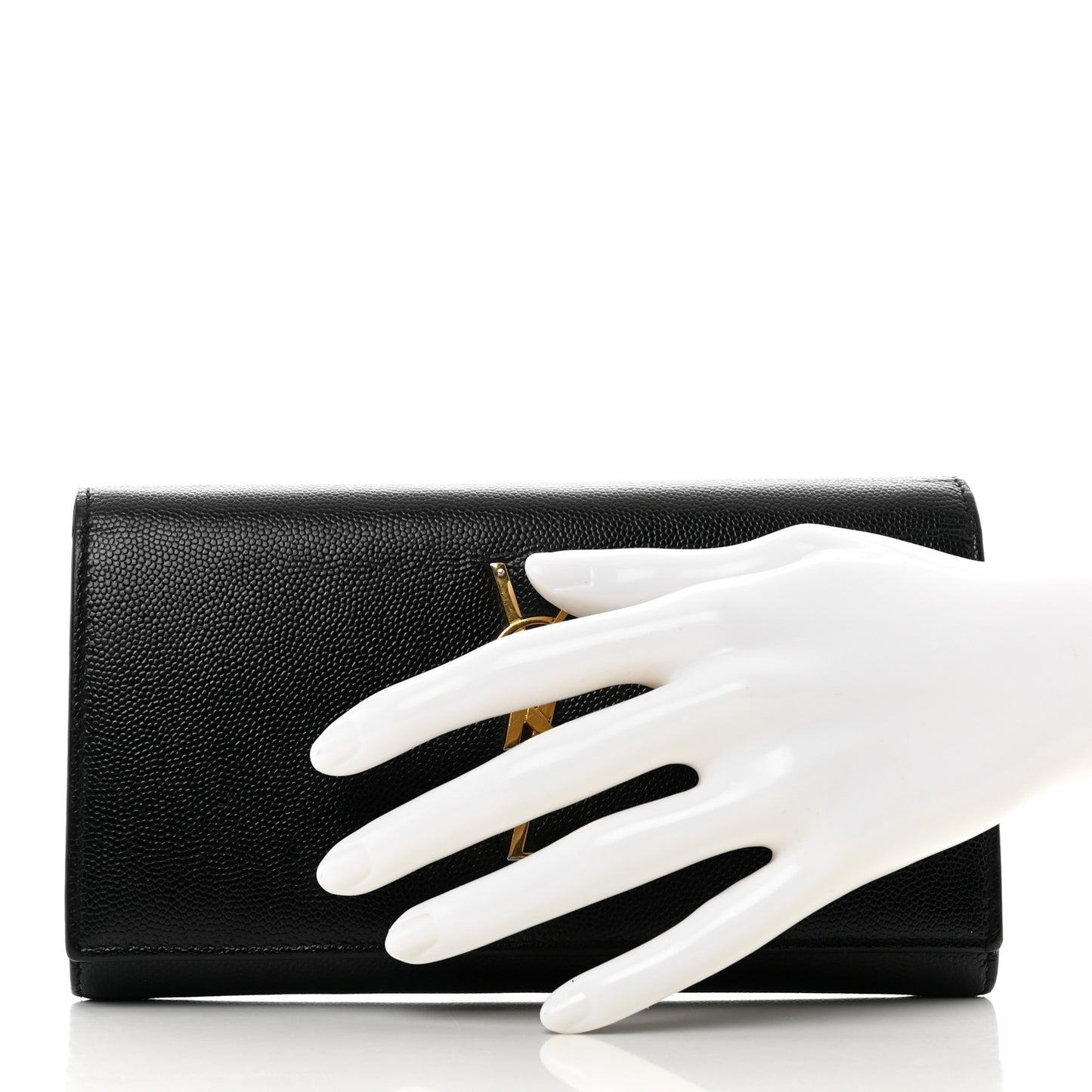 Grain De Poudre Classic Monogram Cassandre Wallet Black
