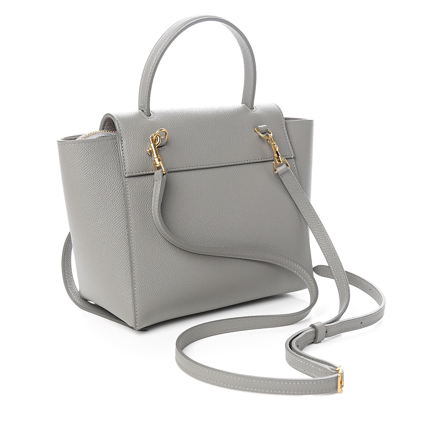 Celine Grained Calfskin Nano Belt Bag Cloud 2 of 9