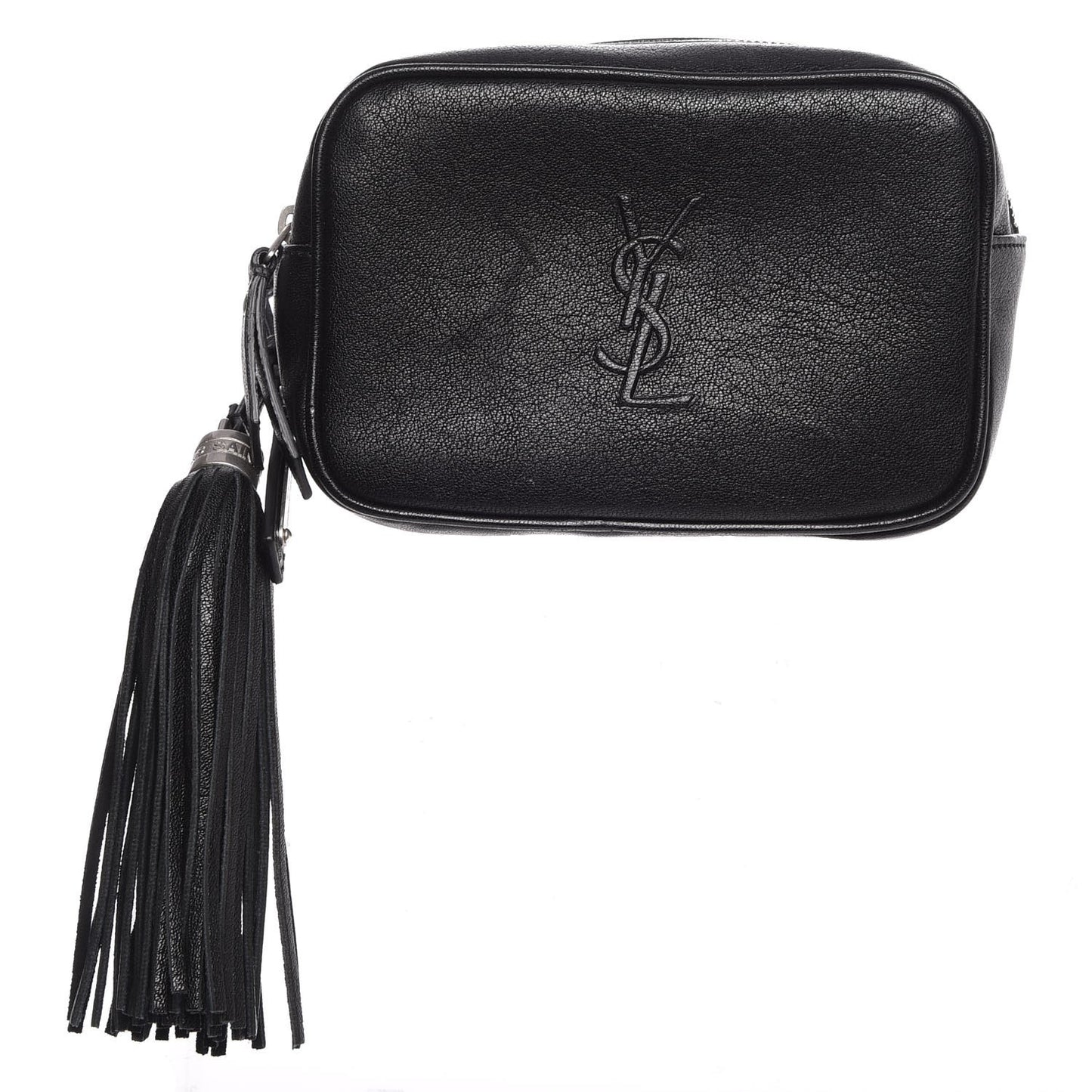 Lambskin Monogram Lou Belt Bag Black