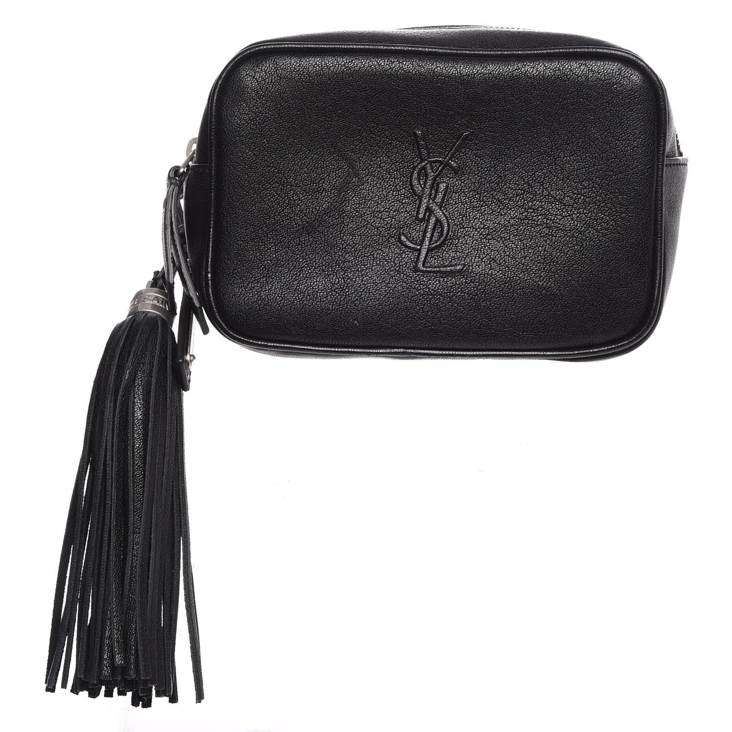 Saint Laurent Lambskin Monogram Lou Belt Bag Black 1 of 7