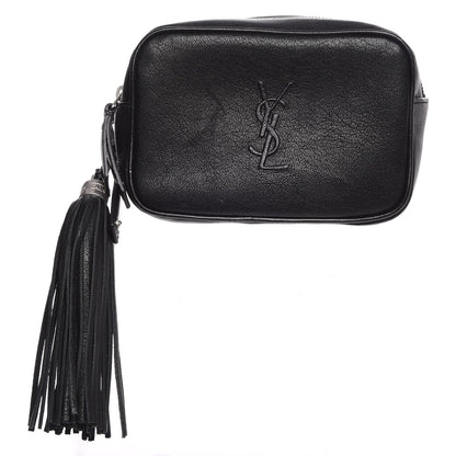 Saint Laurent Lambskin Monogram Lou Belt Bag Black 1 of 7