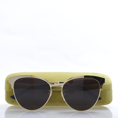 Gucci Round Metal GG0074S Sunglasses Gold 9 of 9