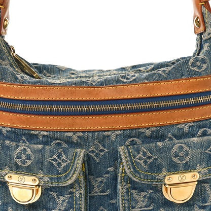 Louis Vuitton LOUIS VUITTON Monogram Denim Baggy PM Blue 9 of 10