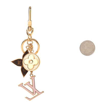 Louis Vuitton Metal Monogram Epi Spring Street Bag Charm Key Holder Gold 2 of 3