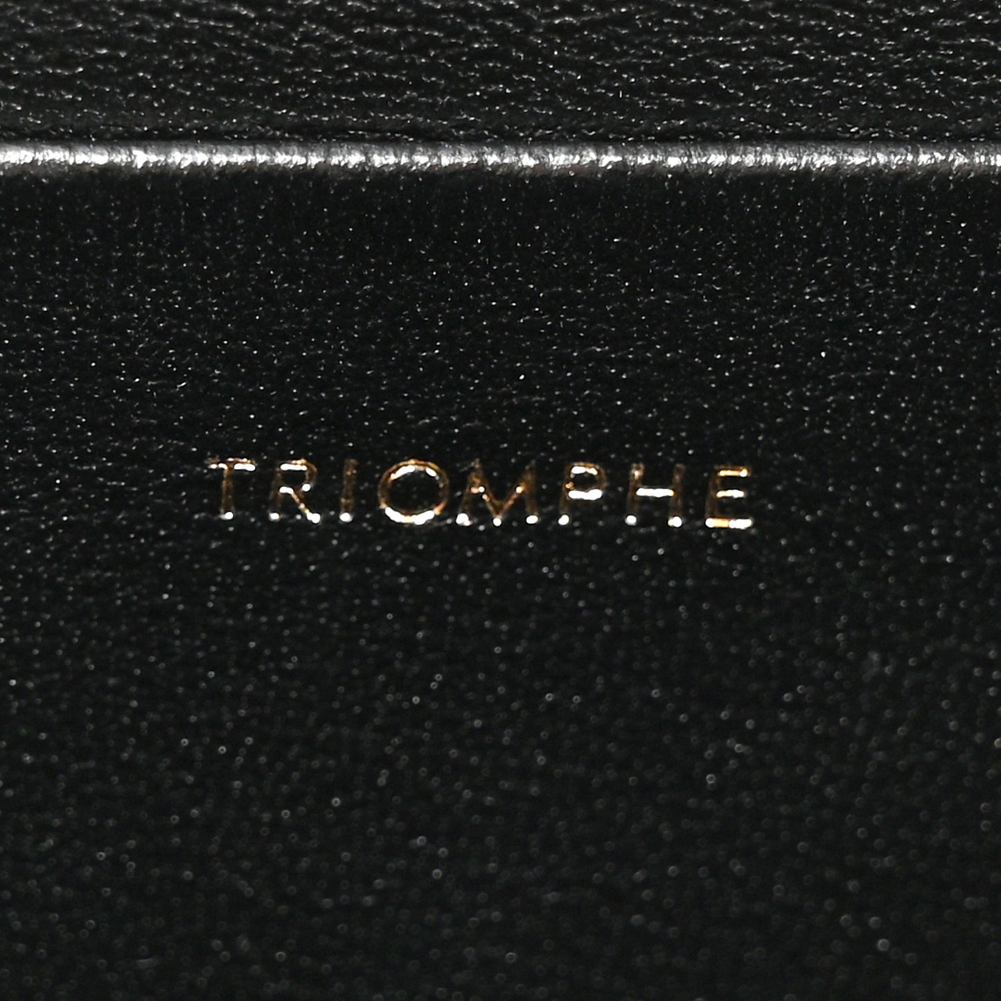 Shiny Calfskin Triomphe Shoulder Bag Black