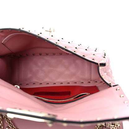 Valentino Garavani Nappa Medium Rockstud Spike Shoulder Bag Water Rose 5 of 8